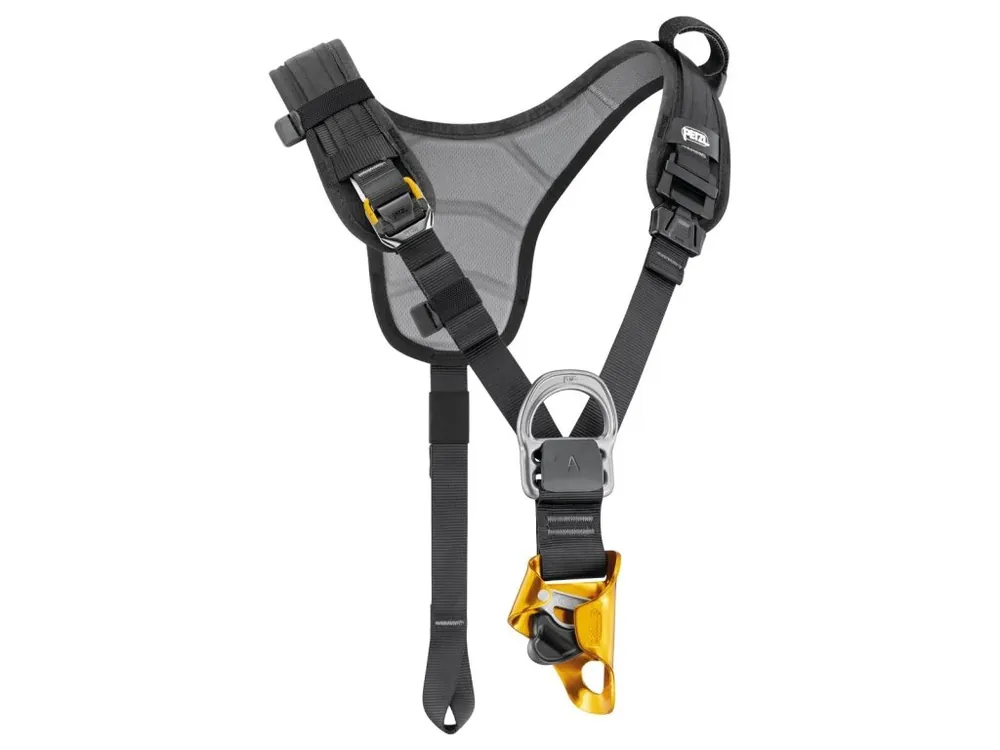 Autentický Petzl TOP CROLL hrudní postroj s blokantem CROLL