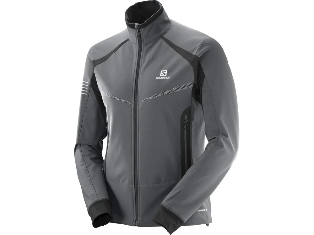 bunda Salomon RS Warm softshell M iron/black 17/18 - Oblíbený