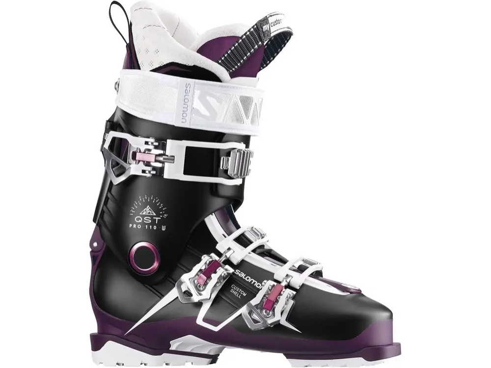 Super Cena sjezdové boty Salomon QST PRO 110 W black/burgandy/pin -