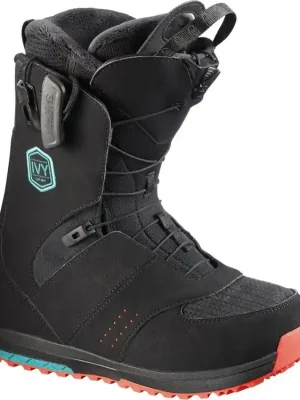 snowboard boty Salomon IVY black/teal blue/red - Top Prodej