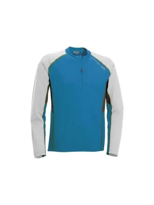 triko Salomon Trail Runner LS zip blue - Pouze Dnes