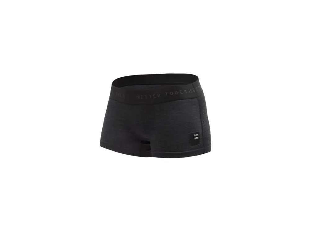 SENSOR MERINO CORDURA dámské kalhotky s nohavičkou černá Omezená Nabídka