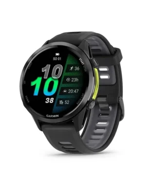 Levný Garmin Forerunner 970, Carbon Grey DLC titanová luneta, pouzdro Black a poloprůhledný řemínek Black/Whitestone