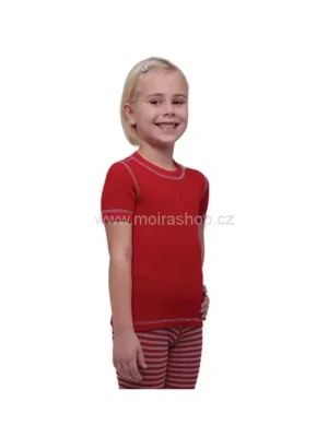 MOIRA MONO dětský kr. rukáv červená š. šev vel. 100 Must-Have