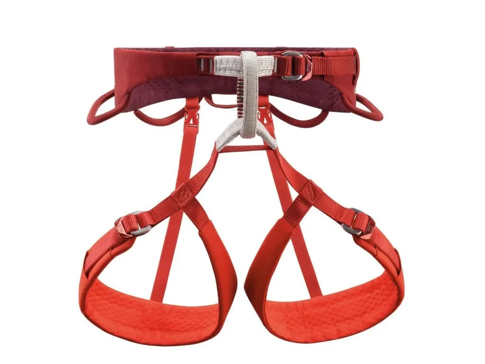 Akce Petzl ADJAMA DARK RED pánský sedací úvazek tmavě červený