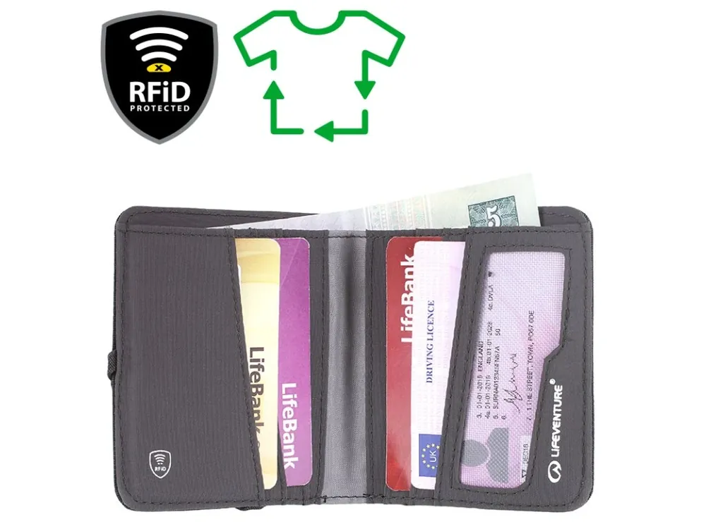 Lifeventure RFiD Compact Wallet Recycled Must-Have