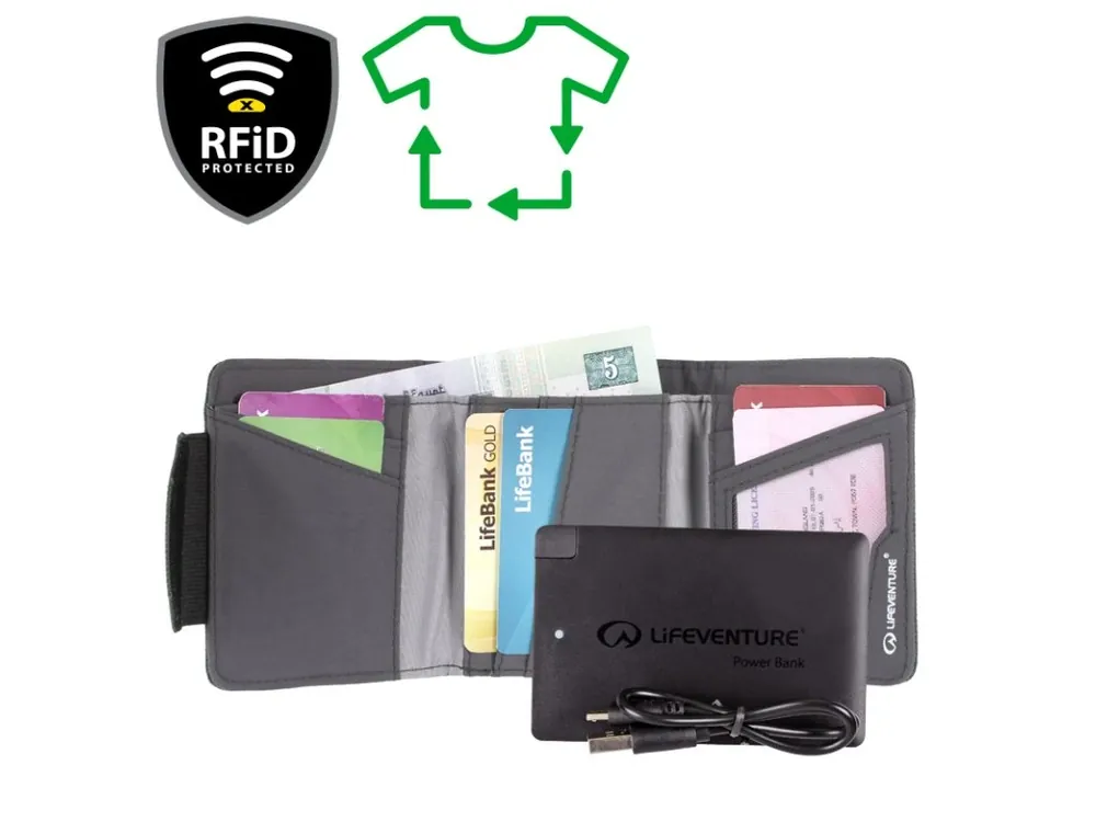 Koupit Online Lifeventure RFiD Charger Wallet Recycled