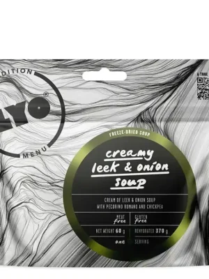LYOfood Krémová pórková polévka s cibulí, sýrem Pecoríno a cizrnou Levný