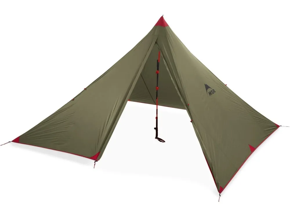 Omezená Nabídka MSR FRONT RANGE ULTRALIGHT TARP SHELTER přístřešek pro 4 osoby zelený