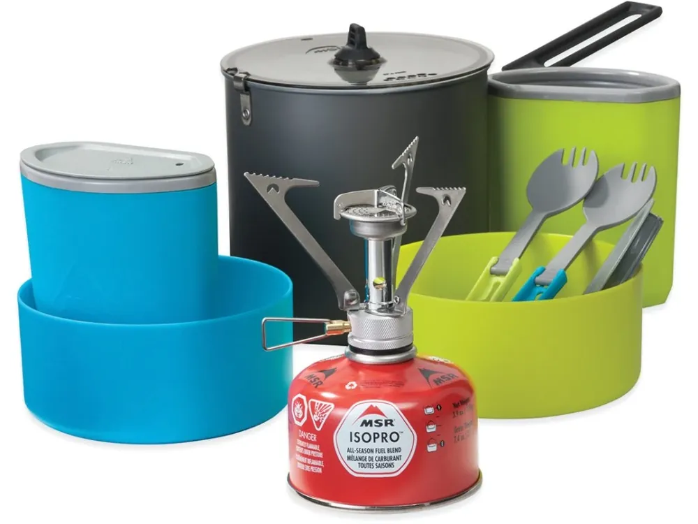 MSR POCKET ROCKET STOVE KIT sada nádobí pro 2 osoby s plynovým vařičem Nová Kolekce
