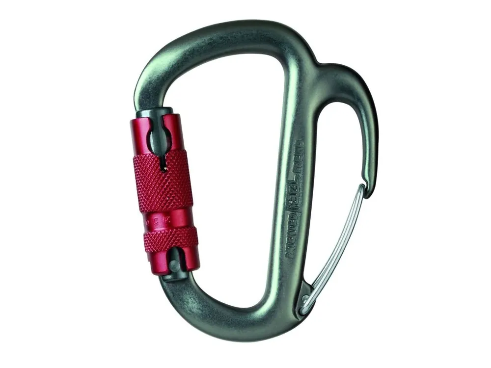 Petzl FREINO TWIST LOCK karabina pro slaňování s pojistkou zámku Sleva