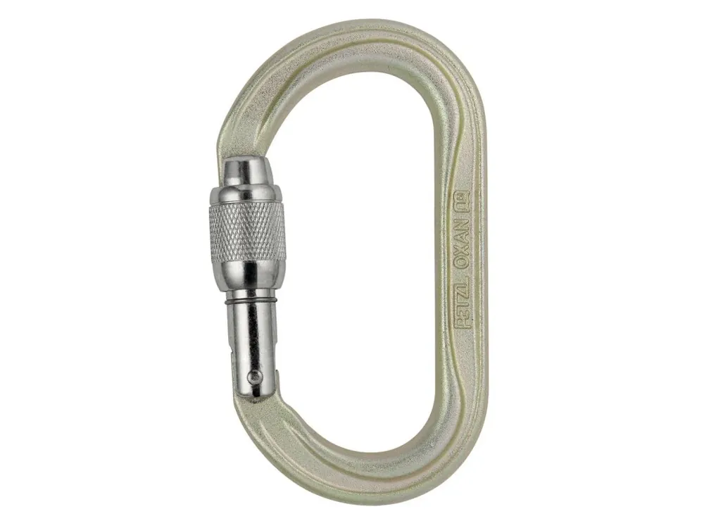 Petzl OXAN SCREW LOCK ocelová šroubovací karabina Výprodej
