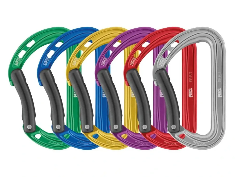 Přímo Od Výrobce Petzl PACK OF 6 SPIRIT BENT karabin - prohlý zámek - balení 6 ks