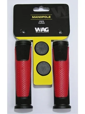 gripy WAG double D černo/červené 125mm Novinka