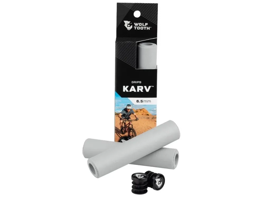 Bezpečná Platba gripy WOLF TOOTH Karv Grips 6,5 mm grey