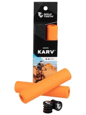 Horká Nabídka gripy WOLF TOOTH Karv Grips 6,5 mm orange