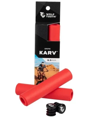 gripy WOLF TOOTH Karv Grips 6,5 mm red Ověřený