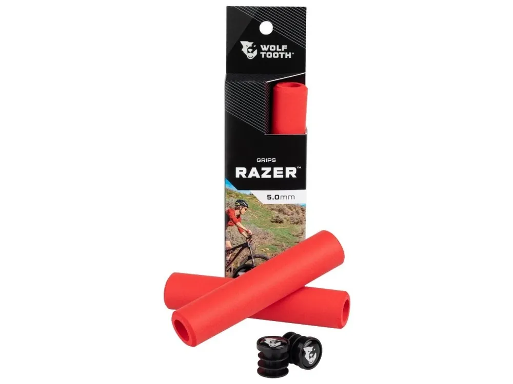Speciální Cena gripy WOLF TOOTH Razer Grips 5 mm red