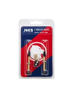 Výhodná Nabídka JOE´S ventilky 2x Tubeless French/Presta valves 48 mm