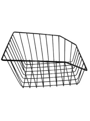 koš na nosič zadní drátěný černý 370x450mm velký Vrácení Zdarma