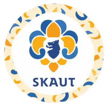 Poslední Šance Placka 25 skaut logo barevný okraj