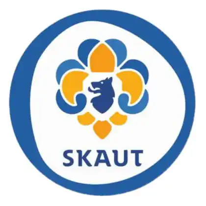 Rychlé Dodání Placka 25 skaut logo modrý okraj