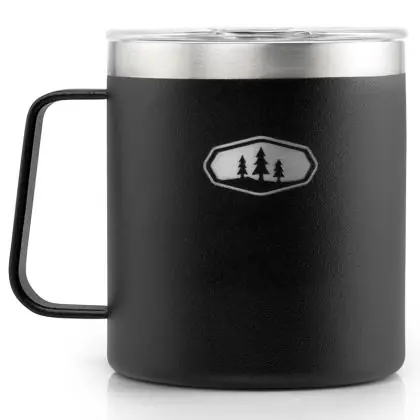 Originální GSI Glacier Stainless Camp Cup 444 ml black