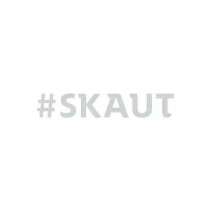 Samolepka SKAUT stříbrná velká Pouze Dnes
