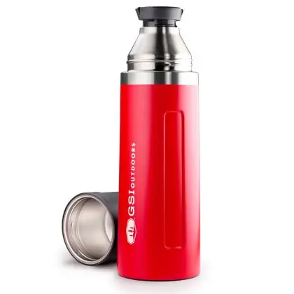 Akce GSI Glacier Stainless Vacuum Bottle red 1l