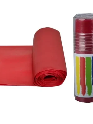 Super Cena Kock Aerobic band 2m posilovací guma, středně silná, červená