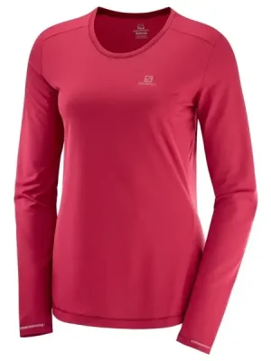 Akční Nabídka Salomon tričko Agile LS TEE W rio red