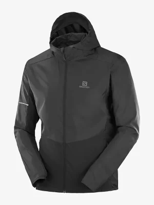 Salomon bunda Agile FZ Hoodie M, black Poslední Šance