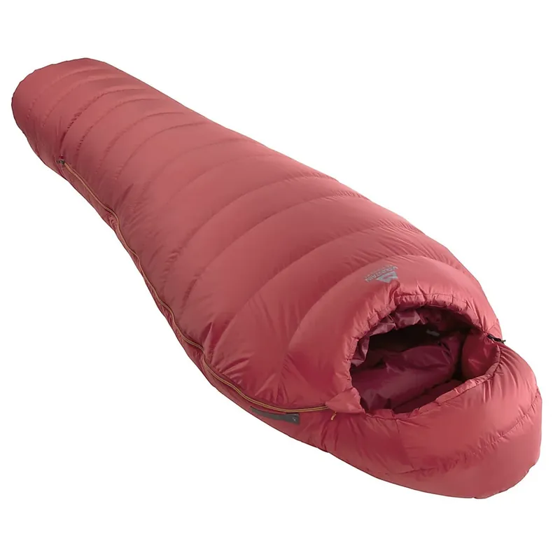 Autentický Mountain Equipment spacák Glacier 450, imperial red