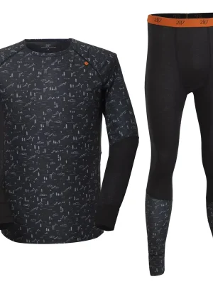2117 set funkčního prádla Mollaryd Eco MS, merino black Super Cena