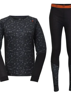 Oblíbený 2117 set funkčního prádla Mollaryd Eco LS, merino black