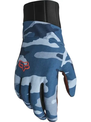 Rychlé Dodání FOX zimní rukavice na kolo Defend Pro Fire Glove, Blue Camo