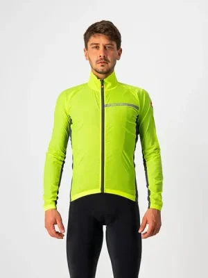 Akční Nabídka Castelli větrovka Squadra Stretch, yellow fluo/dark gray