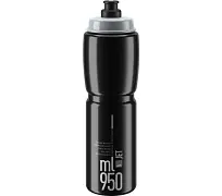 Dokud Zásoby Vydrží Cyklistická láhev ELITE Jet Clear černá/šedá 950 ml