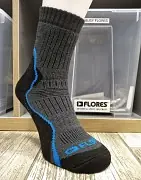 Finální Výprodej Ponožky FLORES Outdoor - černá/šedá/modrá - vel. 36-38