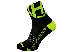 Výhodná Nabídka Cyklo ponožky HAVEN Lite Silver Neo - black/yellow (balení 2 párů) - vel. 34–36