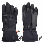 Lyžařské rukavice HI-TEC Cree - black - vel. S/M Výhodná Nabídka