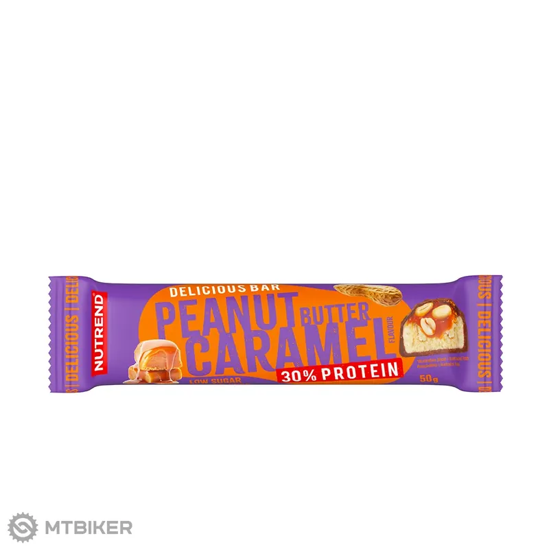 NUTREND DELICIOUS BAR 30% proteinová tyčinka, 50 g, arašídové máslo+karamel Ihned K Objednání