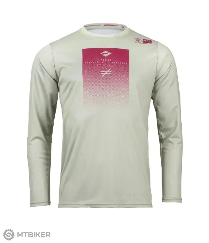 Zlevněný Kenny FACTORY dres, šedá/tmavě červená