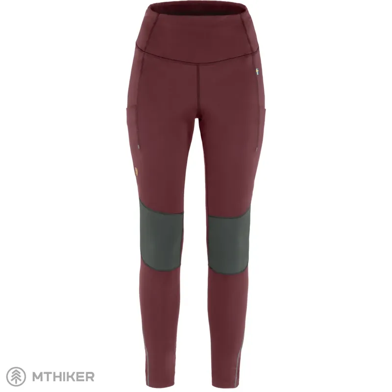 Fjällräven Abisko Värm Trekking dámské legíny, port/iron grey Výprodej