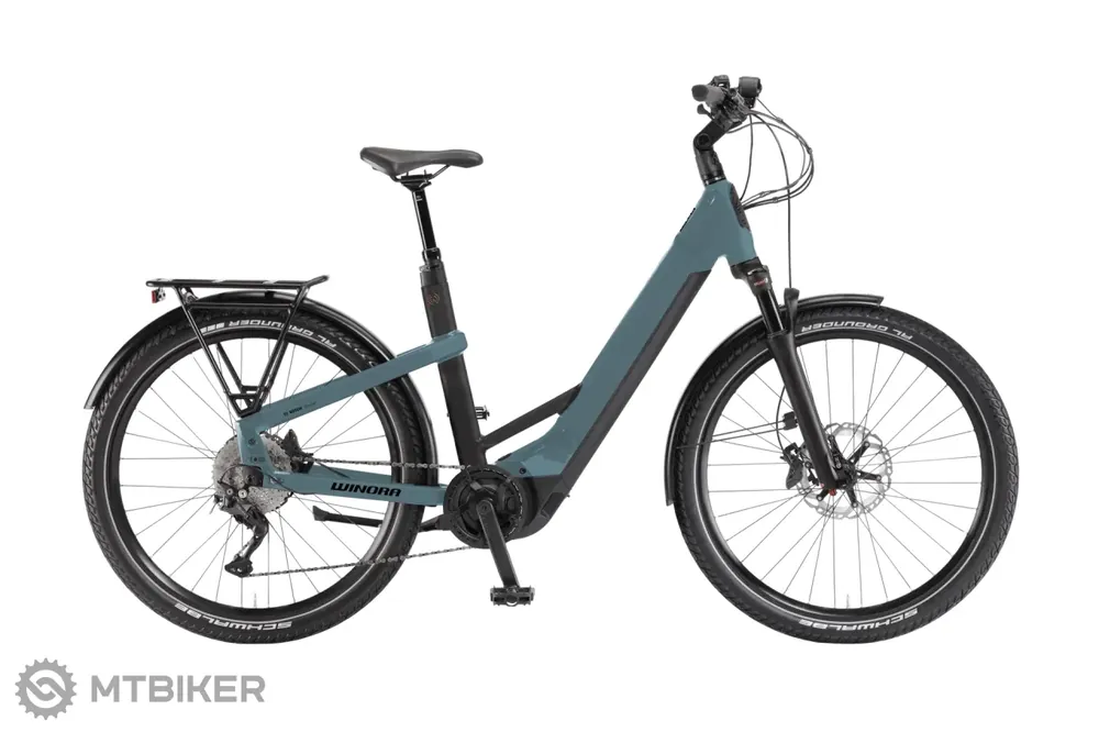 Sezónní Sleva WINORA Yakun X10 Low 27.5 elektrokolo, shark blue matt