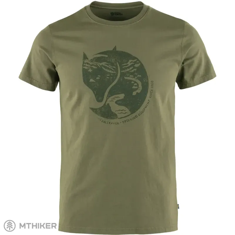 Super Cena Fjällräven Arctic Fox tričko, laurel green