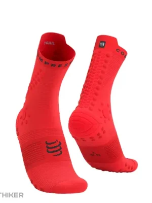 Odeslání Ihned COMPRESSPORT Pro Racing v4.0 Bike ponožky, fluo červená/černá