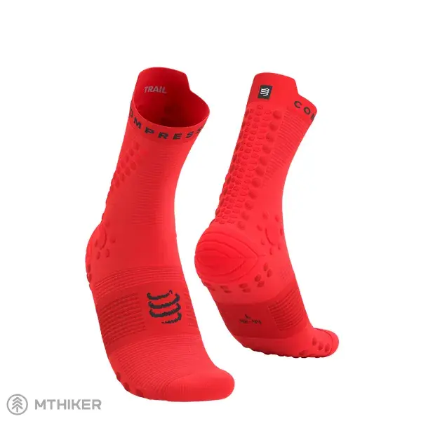 Odeslání Ihned COMPRESSPORT Pro Racing v4.0 Bike ponožky, fluo červená/černá