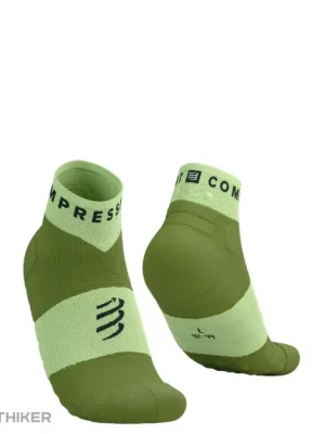 Hit Sezóny COMPRESSPORT Ultra Trail Low ponožky, shadow lime/woodbine