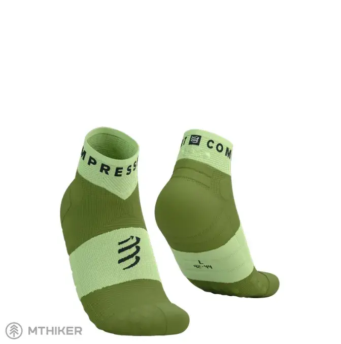 Hit Sezóny COMPRESSPORT Ultra Trail Low ponožky, shadow lime/woodbine